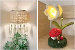 Luminária de Crochê Modelo 2