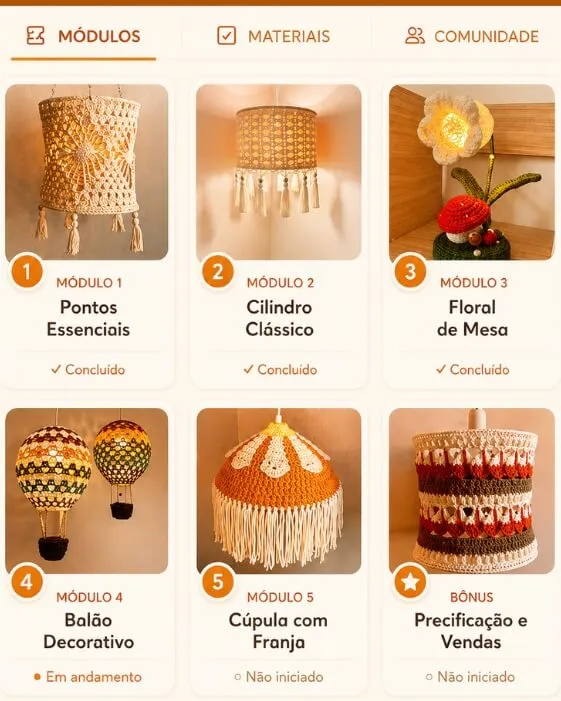 Plataforma Curso de Luminárias